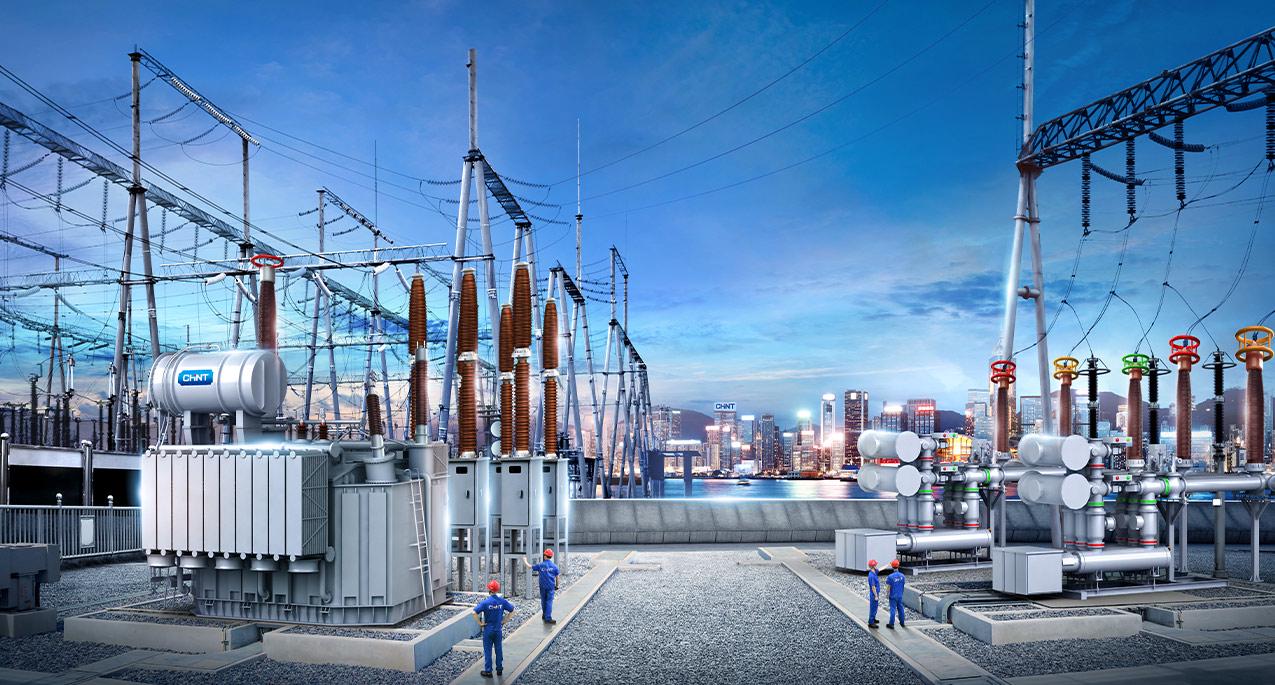 Teknisi melakukan pemeliharaan pada pemutus sirkuit SF6 di dalam kompartemen GIS.