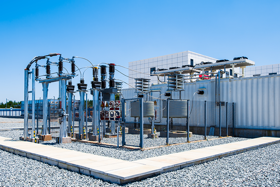 Diagram teknis satu garis sistem STATCOM pada jaringan listrik